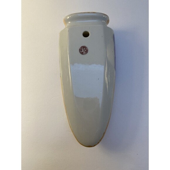 Vintage 1920’s / 39’s Luster Ware Art Deco Wall Pocket Vase Japan Hand Painted - Picture 4 of 8